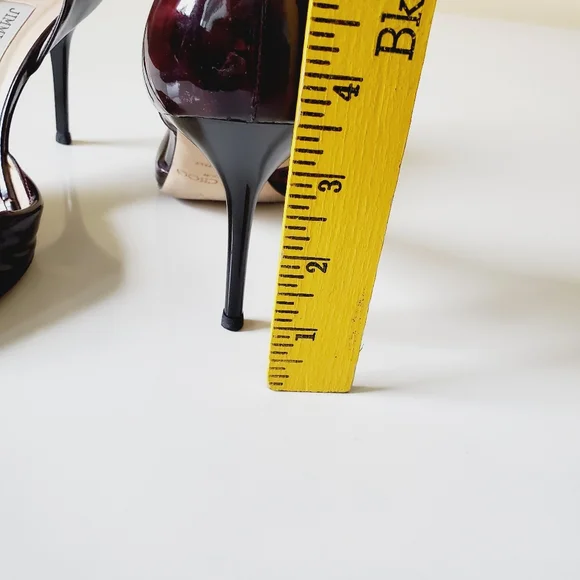 Jimmy Choo Dark Burgundy and Black Formal Shoes
